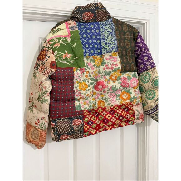 Found by Free People Mixed Print Garden Puffer - Picture 5 of 10